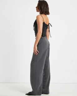 Ruby Romantic Slip Top in Black