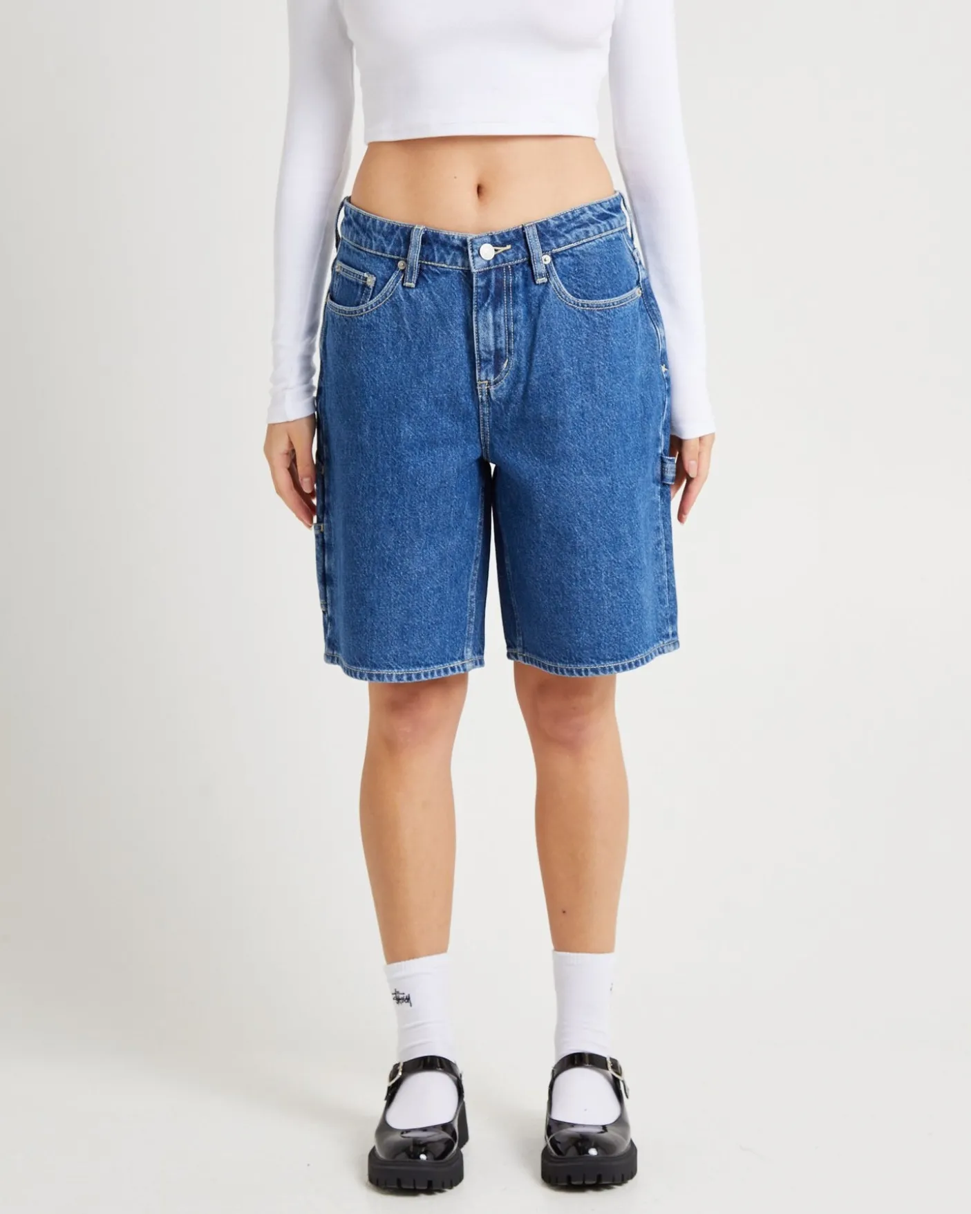90s Mid Baggy Carpenter Denim Shorts Faithless