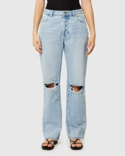 90's Relaxed Denim Jeans Long Beach Worn
