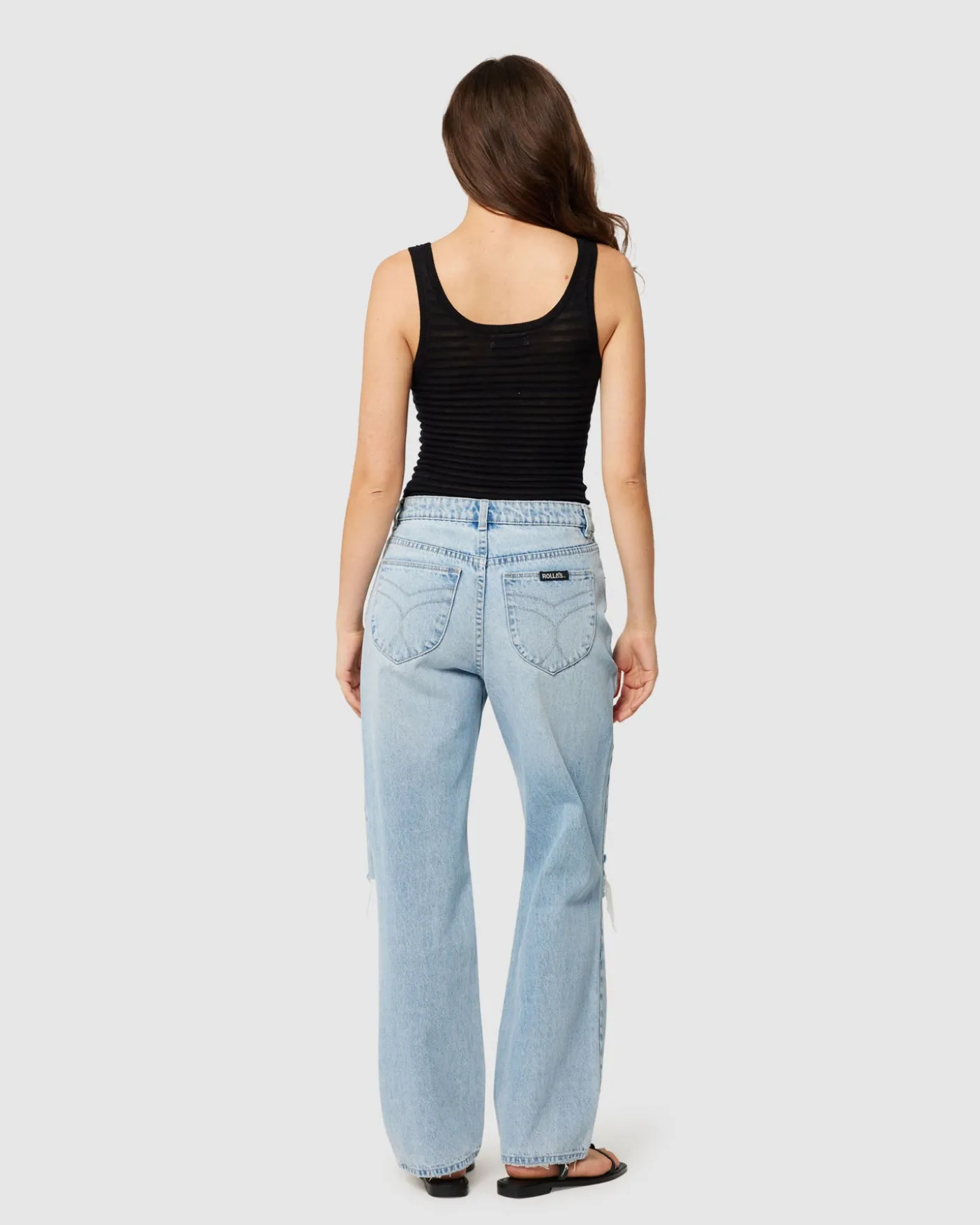90's Relaxed Denim Jeans Long Beach Worn