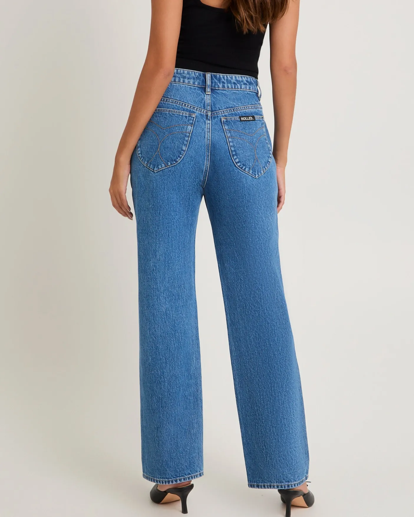 90s Relaxed Denim Jeans River Blue