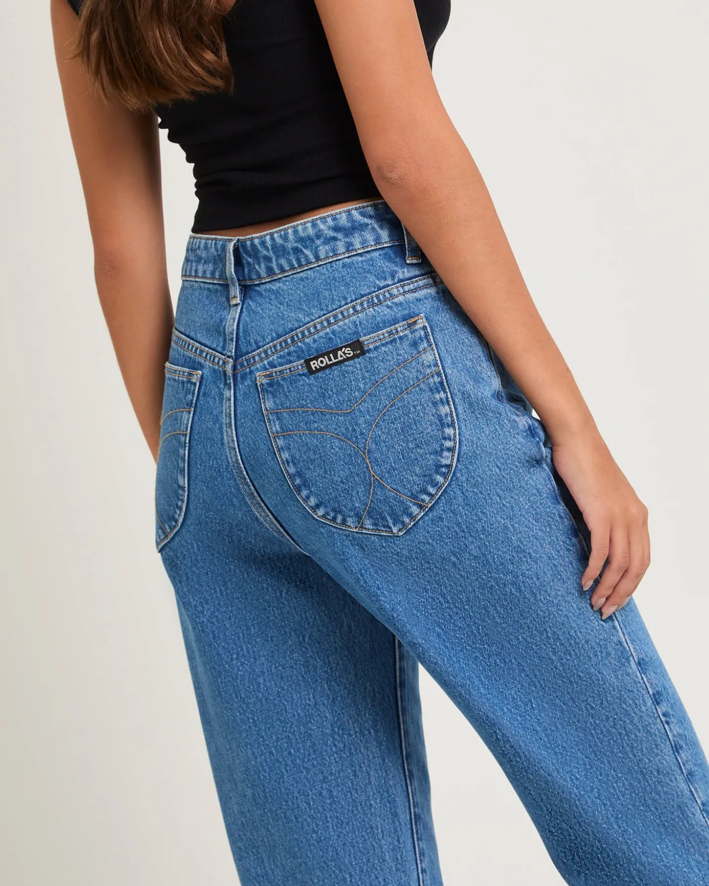 90s Relaxed Denim Jeans River Blue