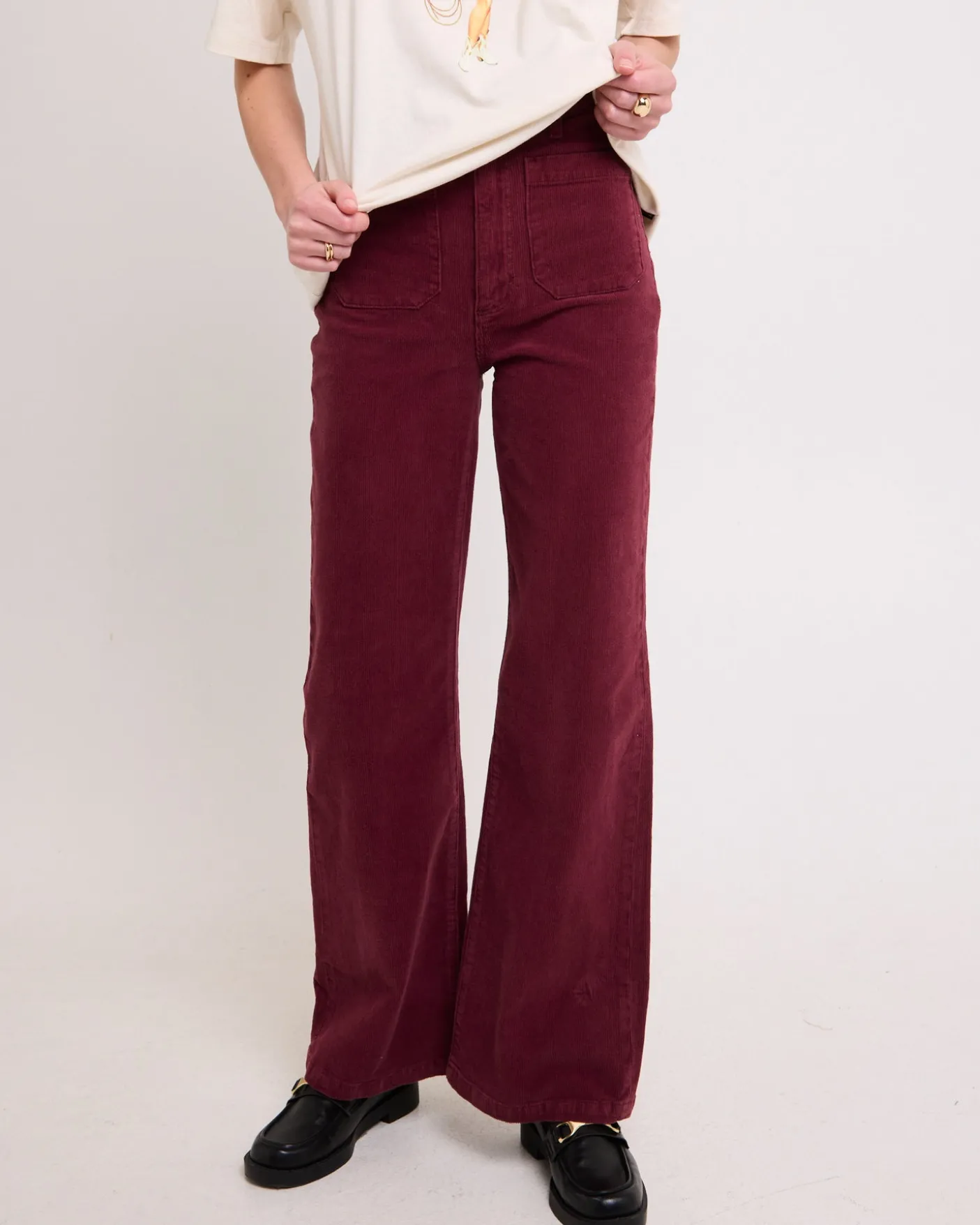 Sailor Long Cord Denim Jeans