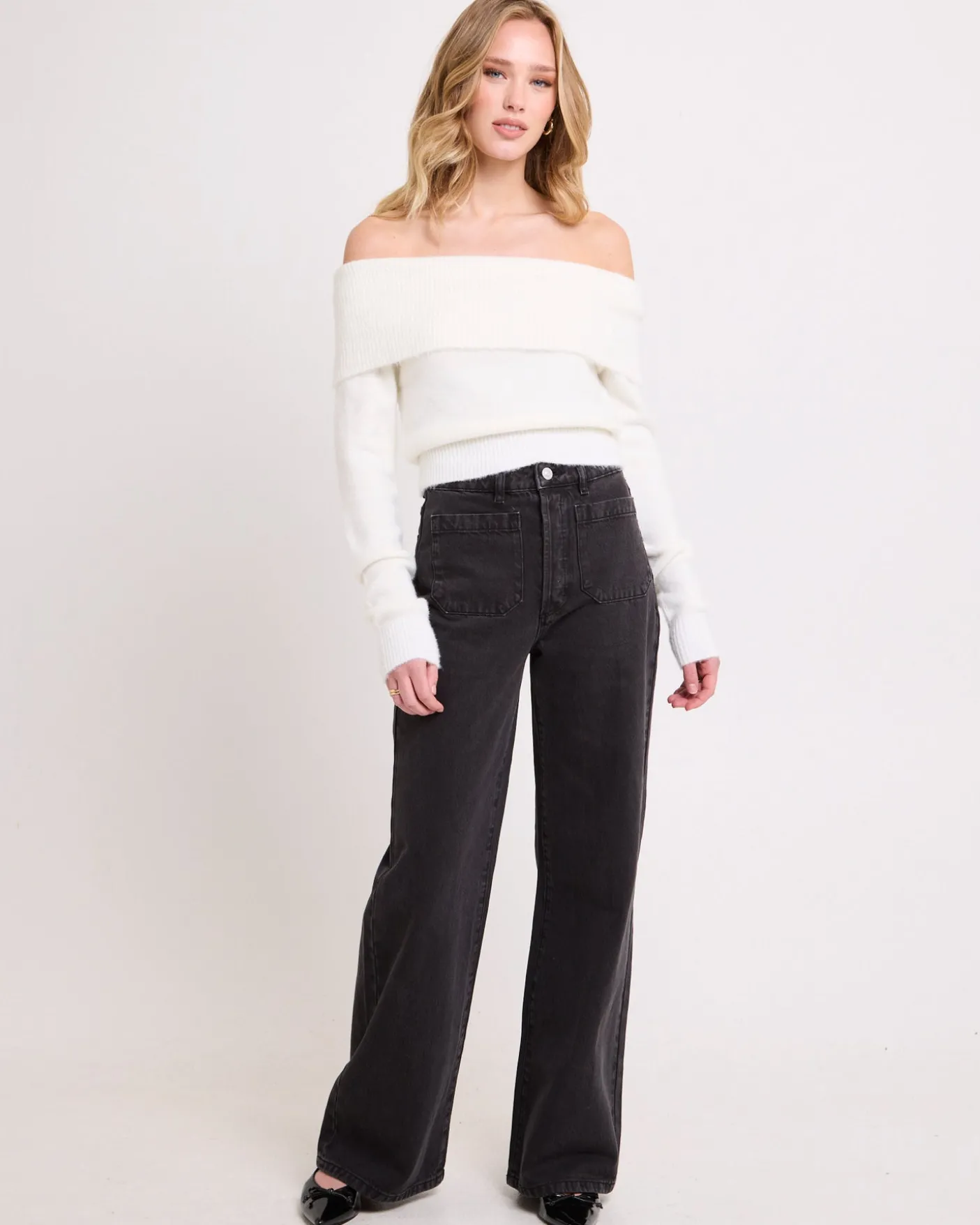 Sailor Long Denim Jeans Black Stone