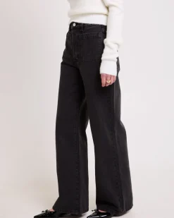 Sailor Long Denim Jeans Black Stone