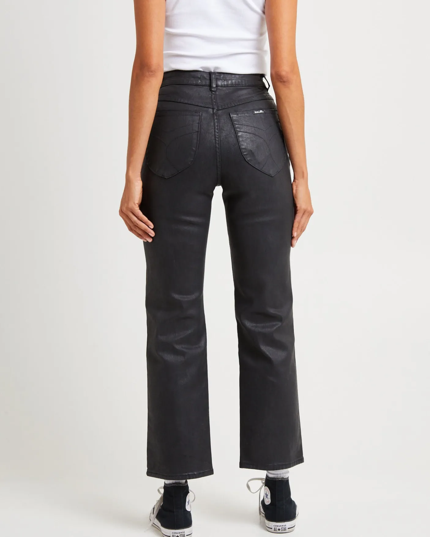 Sailor Scoop Coated Denim Jeans