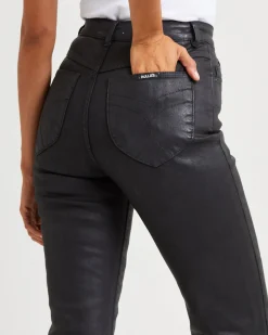 Sailor Scoop Coated Denim Jeans