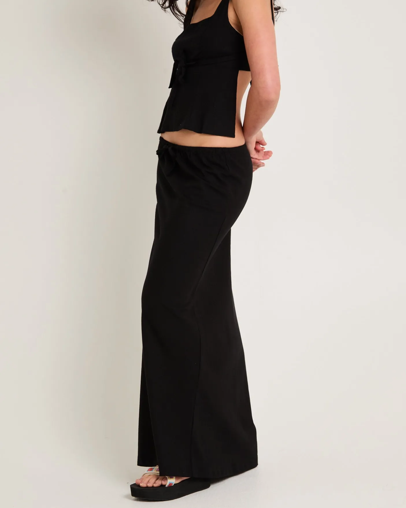 Sandy Tie Front Skirt
