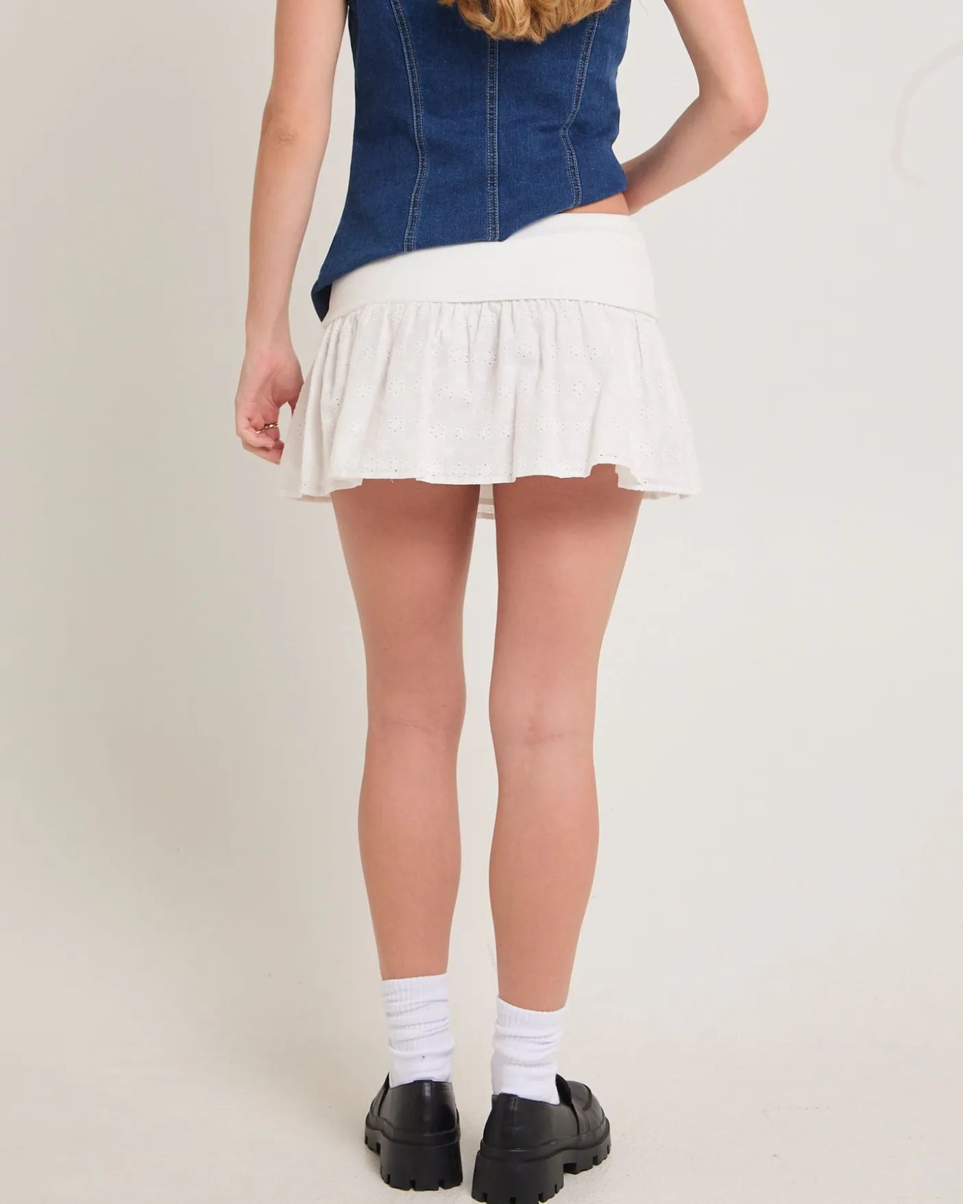 Sarai Broderie Mini Skirt