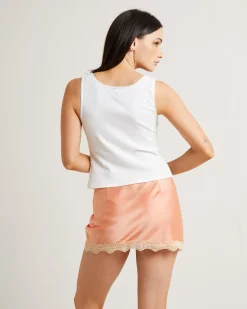 Saski Scallop Trim Vest Top