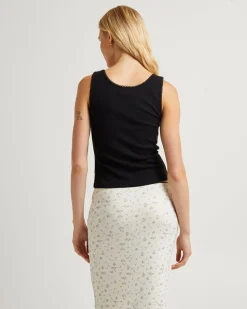 Saski Scallop Trim Vest Top
