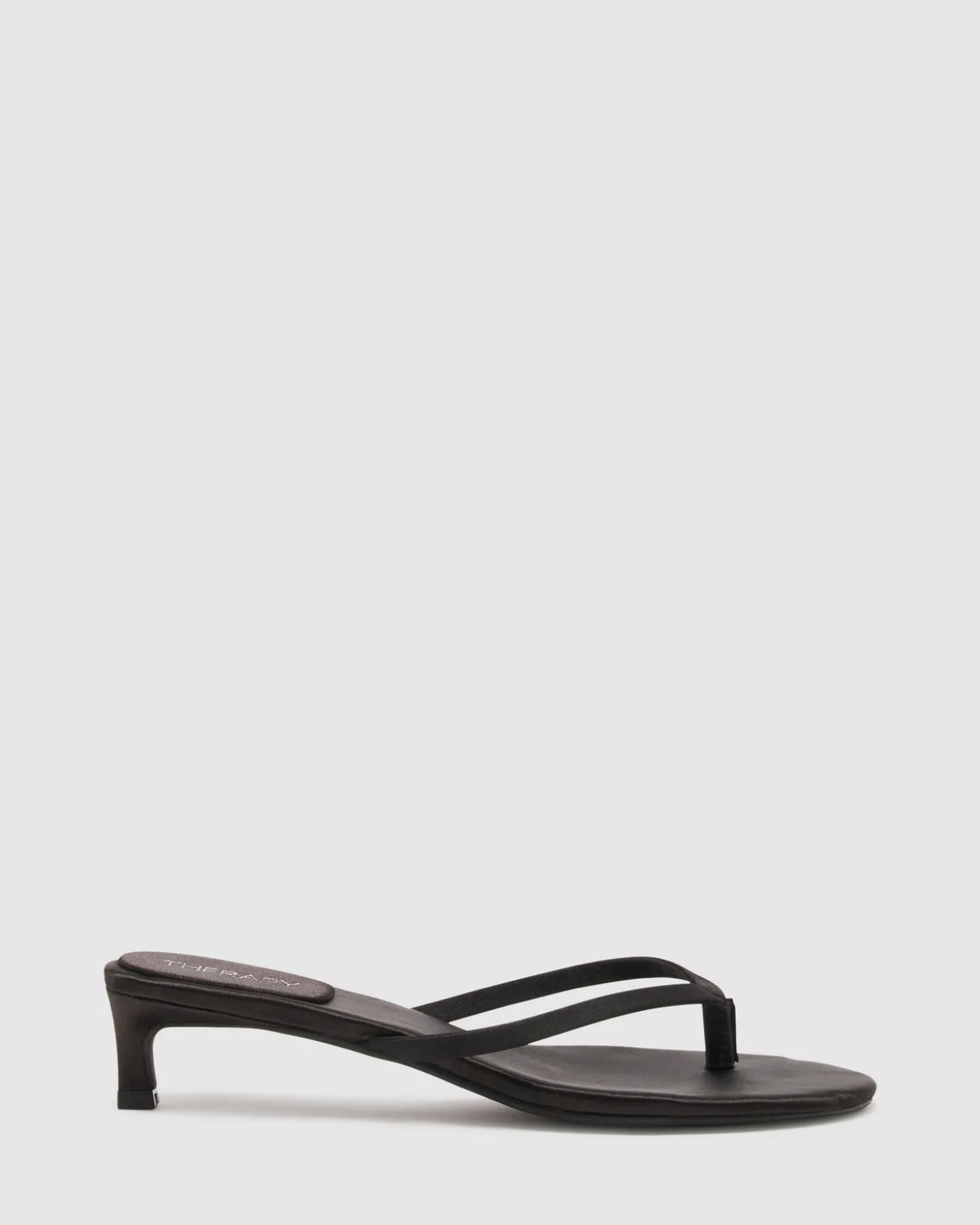Satin Thong Heel