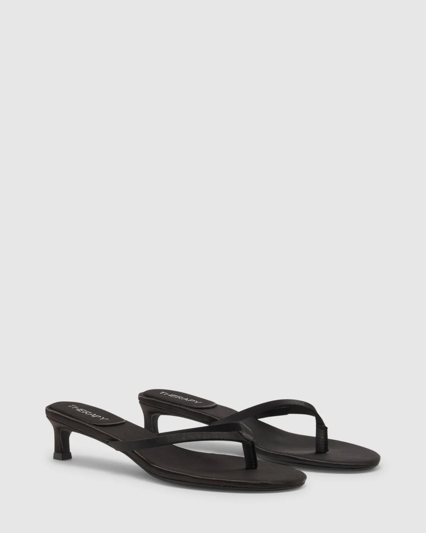 Satin Thong Heel