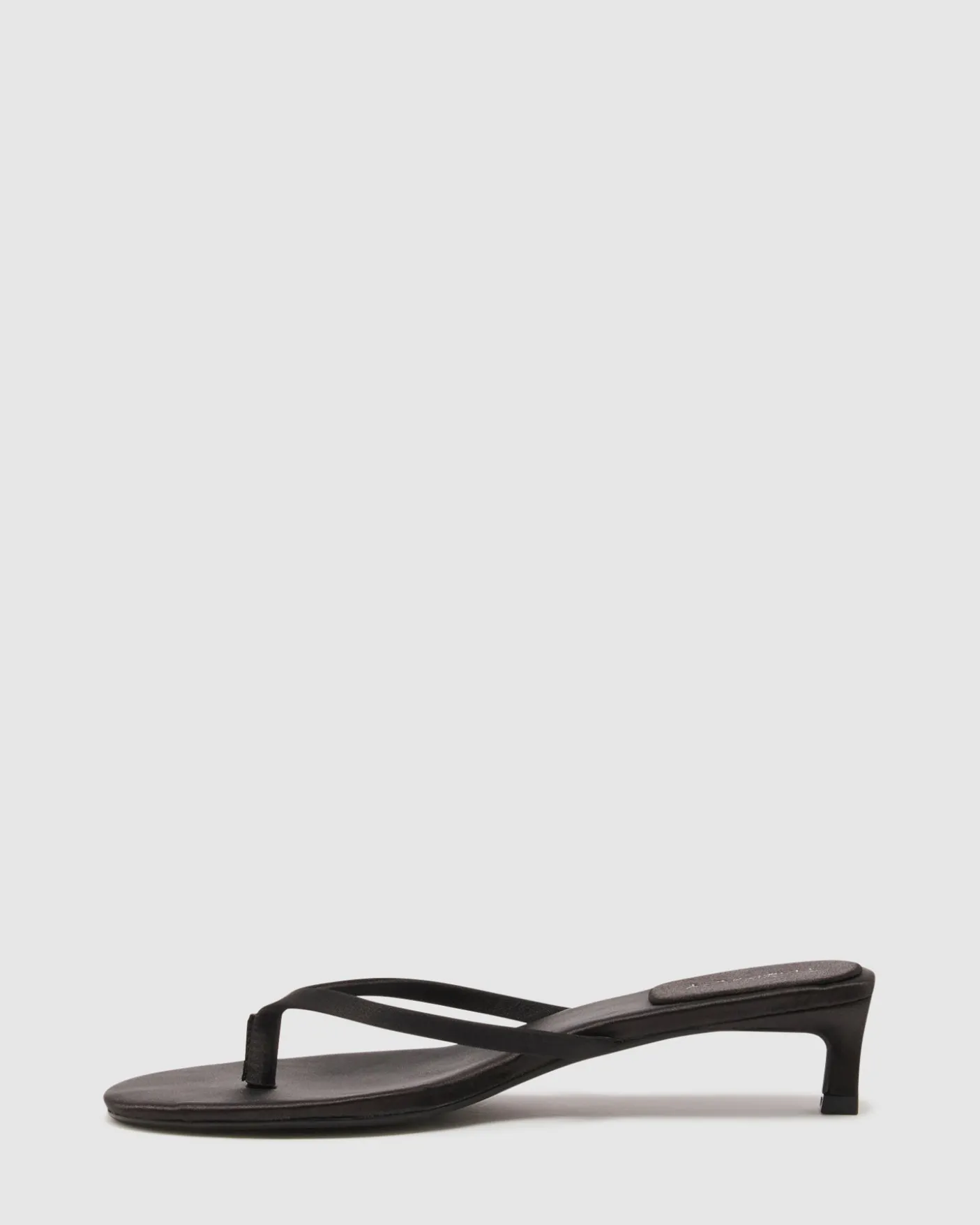 Satin Thong Heel