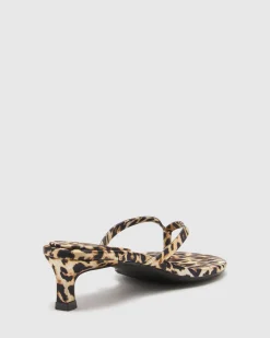 Satin Thong Heel