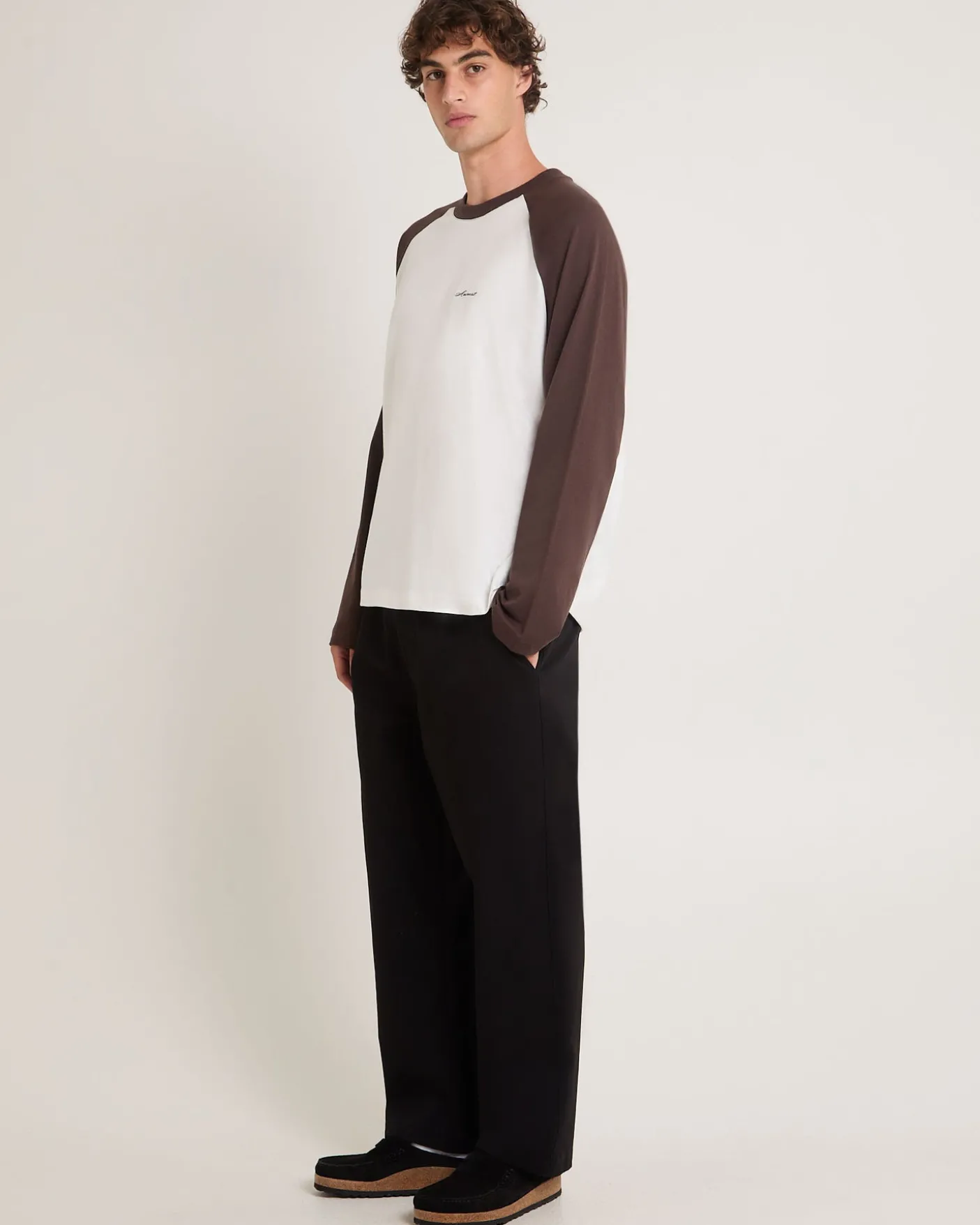 Script Long Sleeve Raglan T-Shirt
