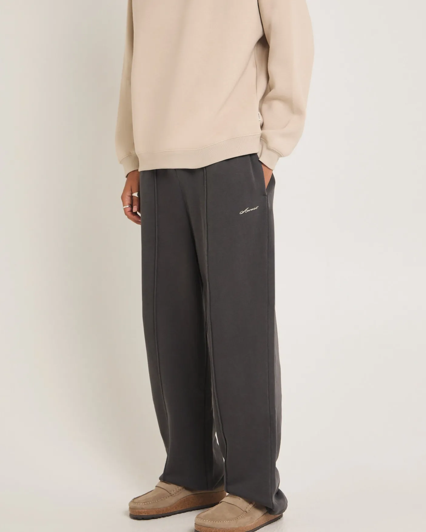 Script Straight Leg Track Pants
