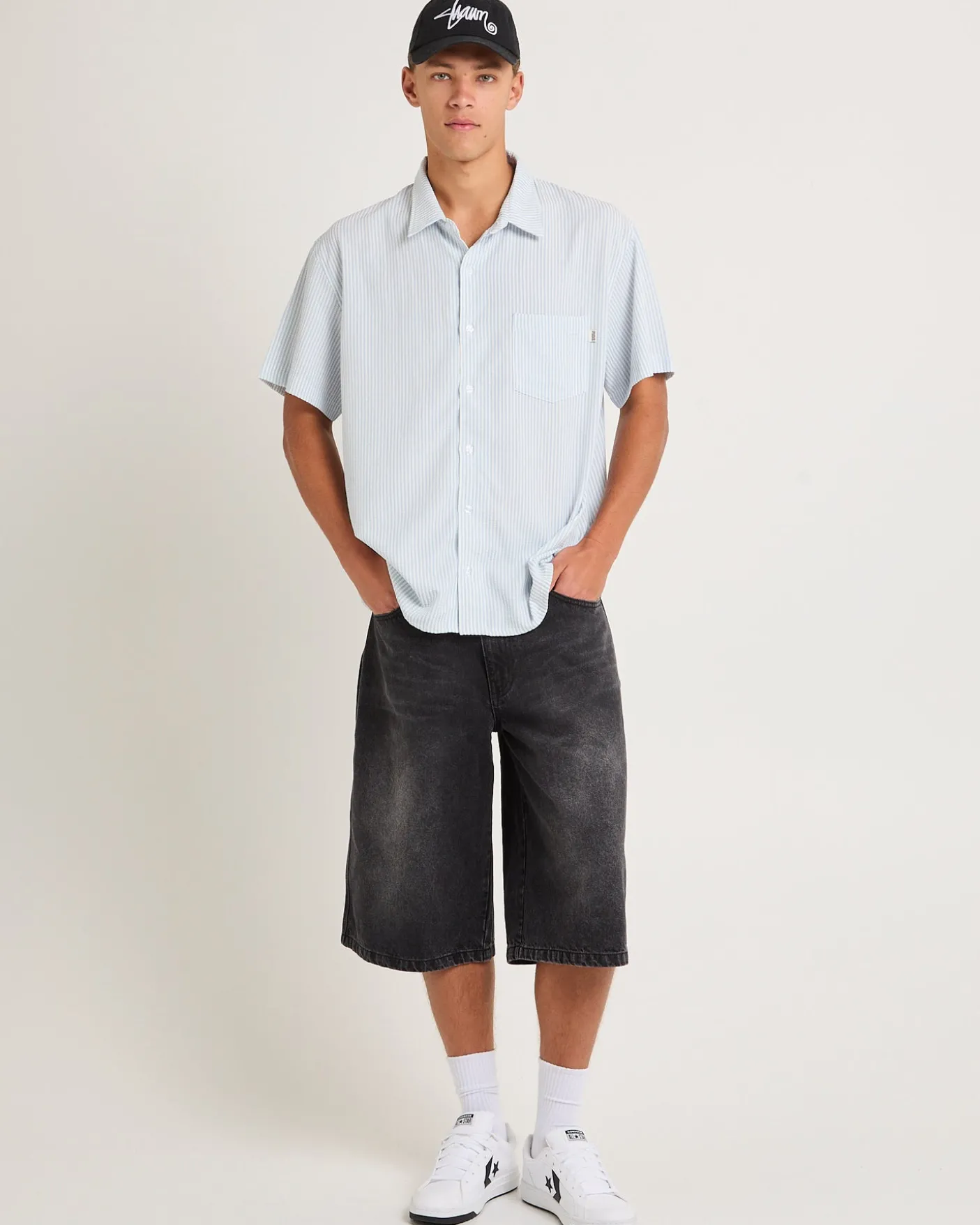 Seersucker Summer Short Sleeve Shirt
