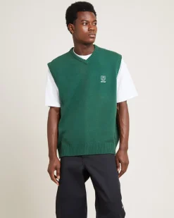 Service Knit Vest Green