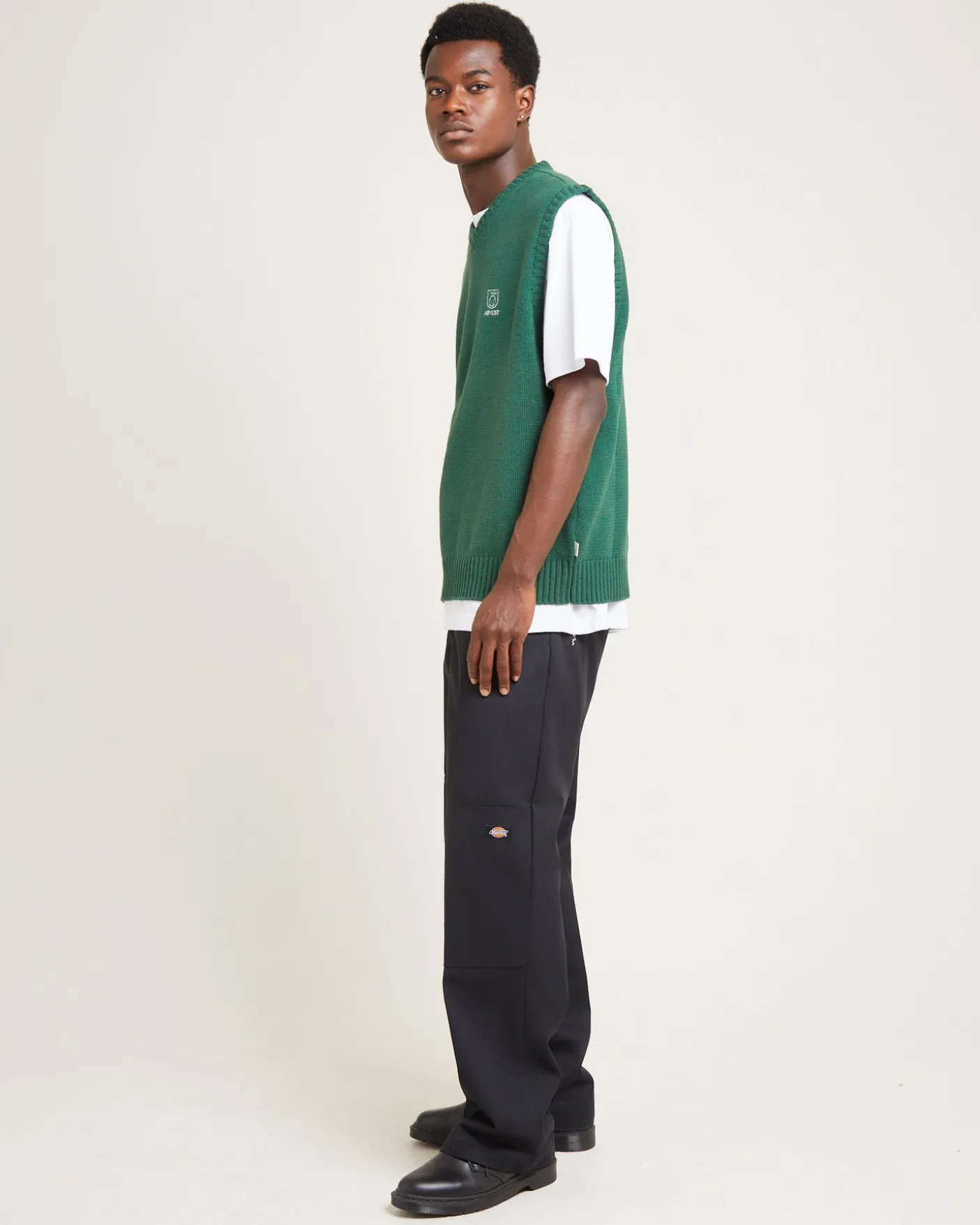 Service Knit Vest Green
