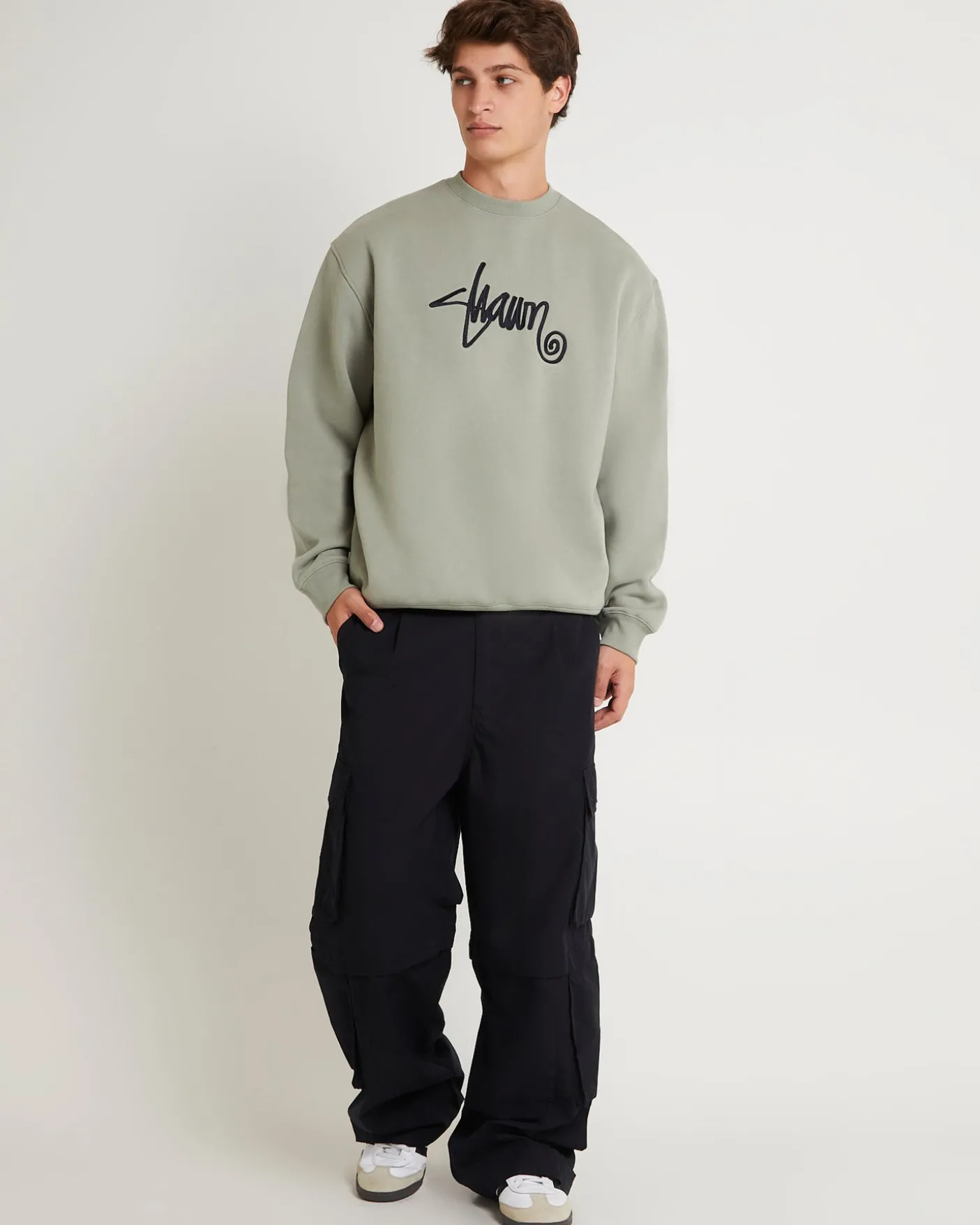 Shawn Script Crew Sweatshirt