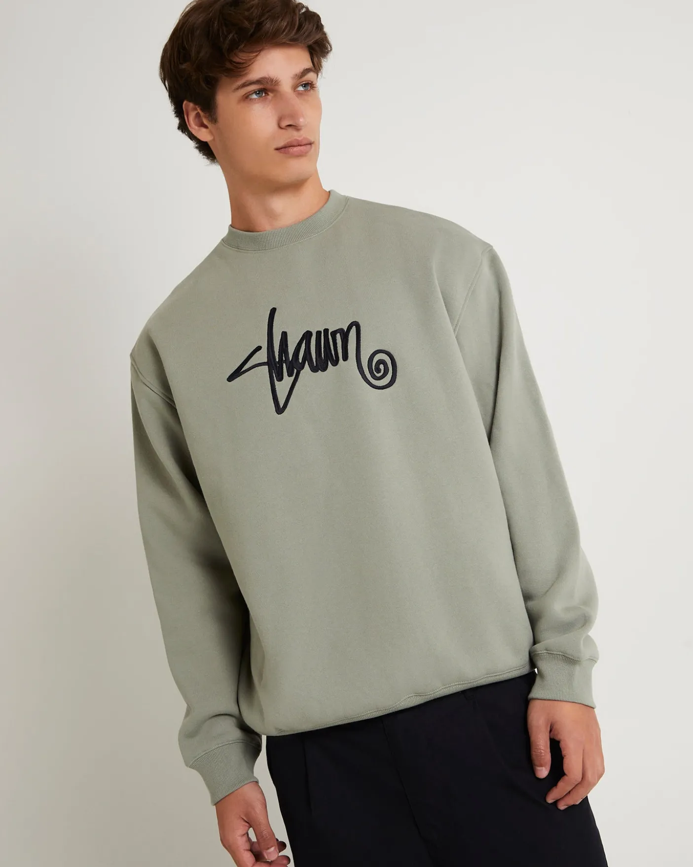 Shawn Script Crew Sweatshirt