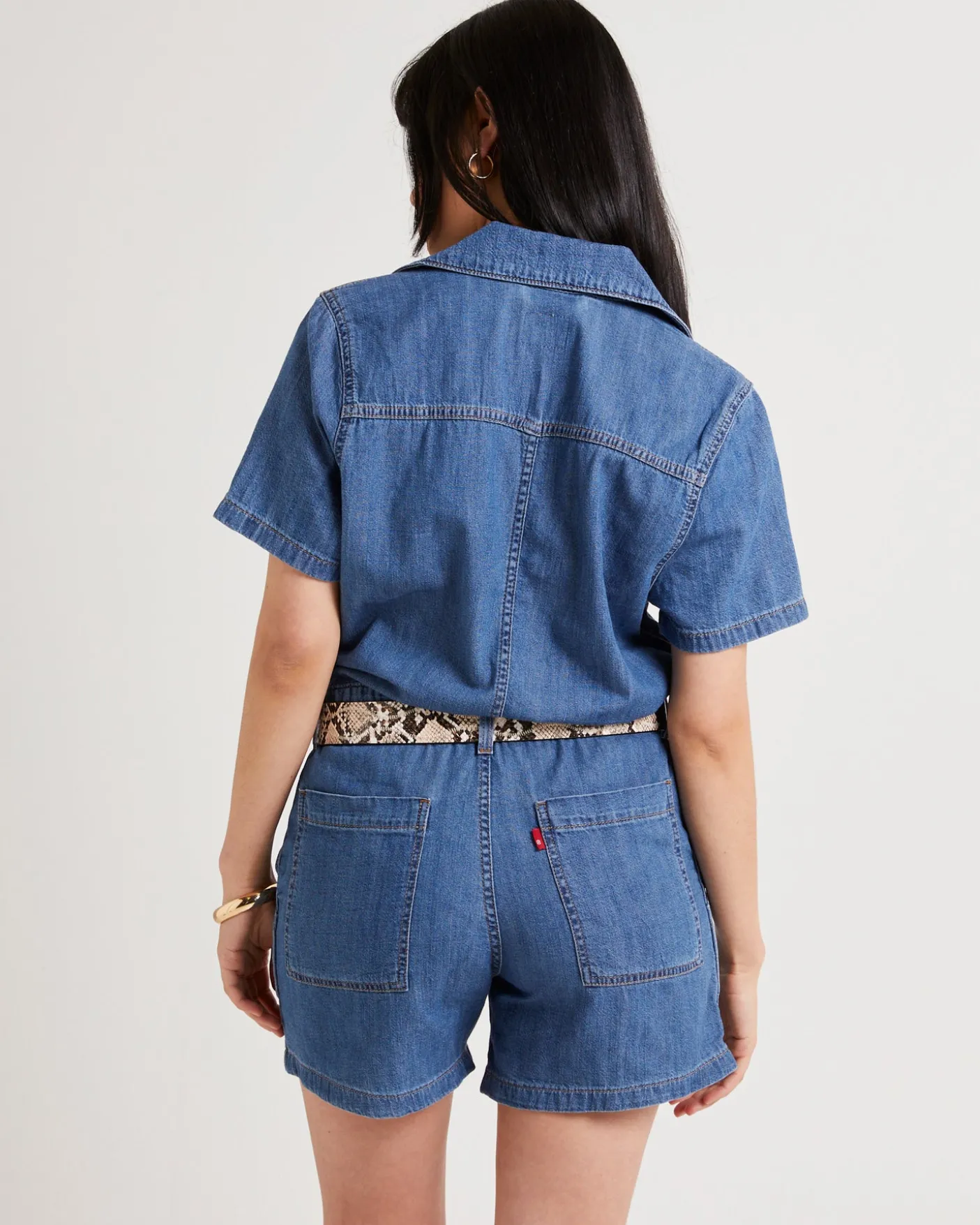 Shorts Sleeve Denim Heritage Romper