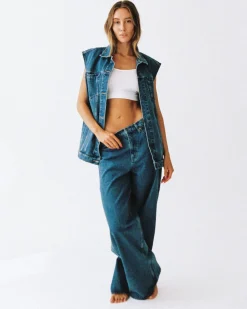 Signature Freya Oversized Denim Vest