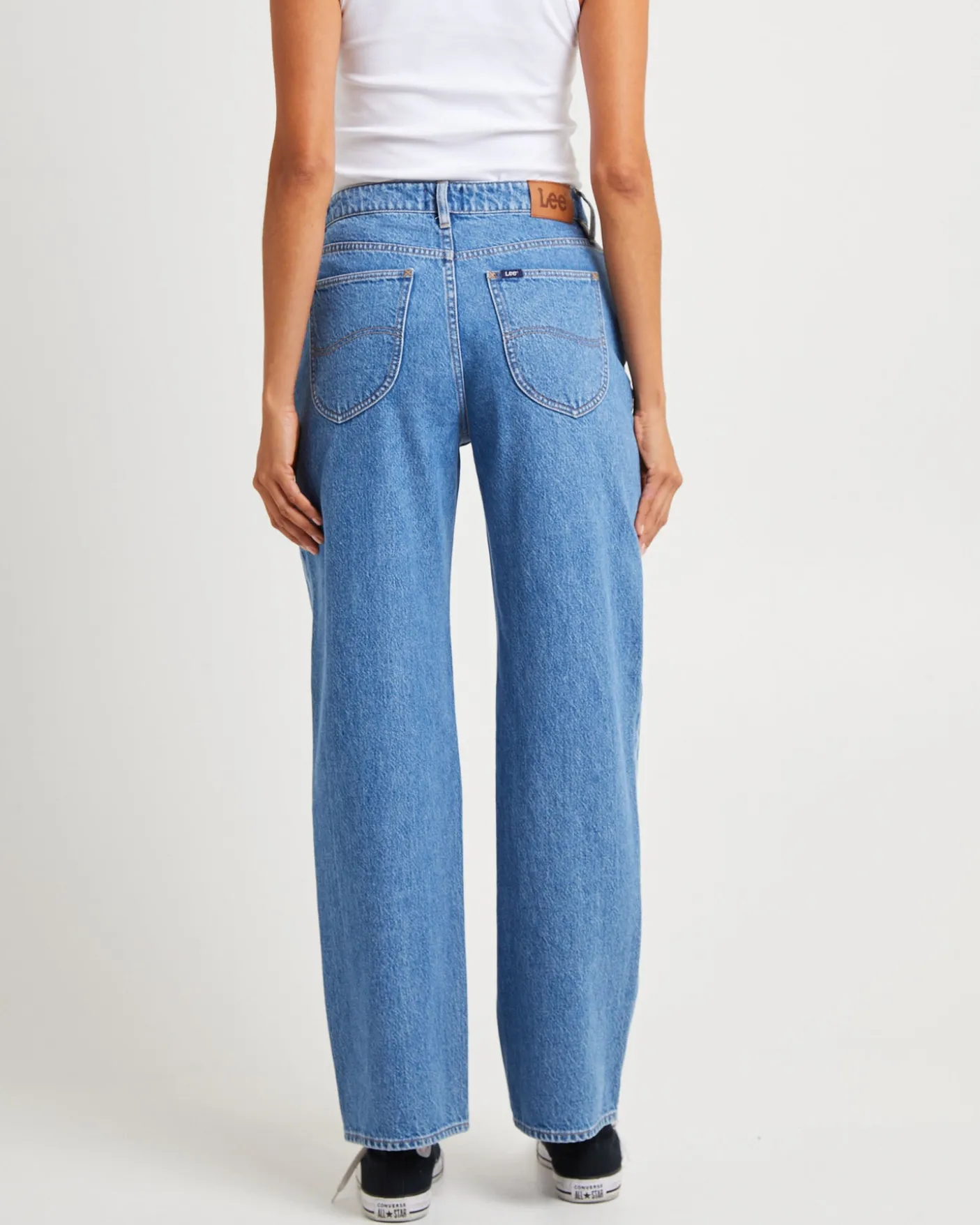 Signature Mid Baggy Denim Jeans Next