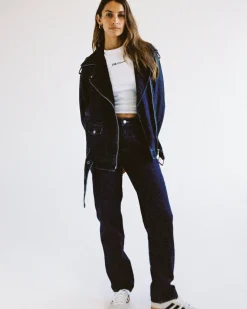 Signature Mid Slim Straight Denim Jeans Essential Rinse