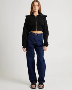 Simmy Double Zip Knit Top
