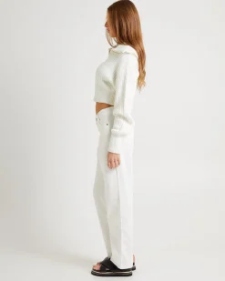 Simmy Double Zip Knit Top