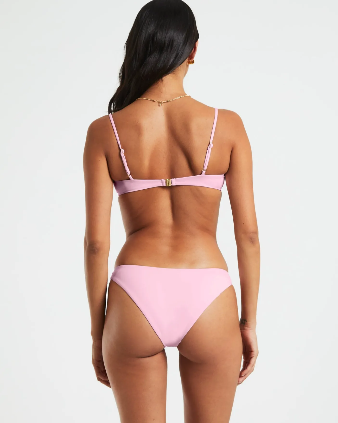 Skinny Strap Underwire Top in Baby Pink
