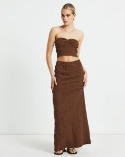 Skyla Textured Maxi Skirt
