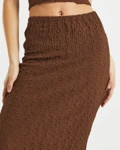 Skyla Textured Maxi Skirt