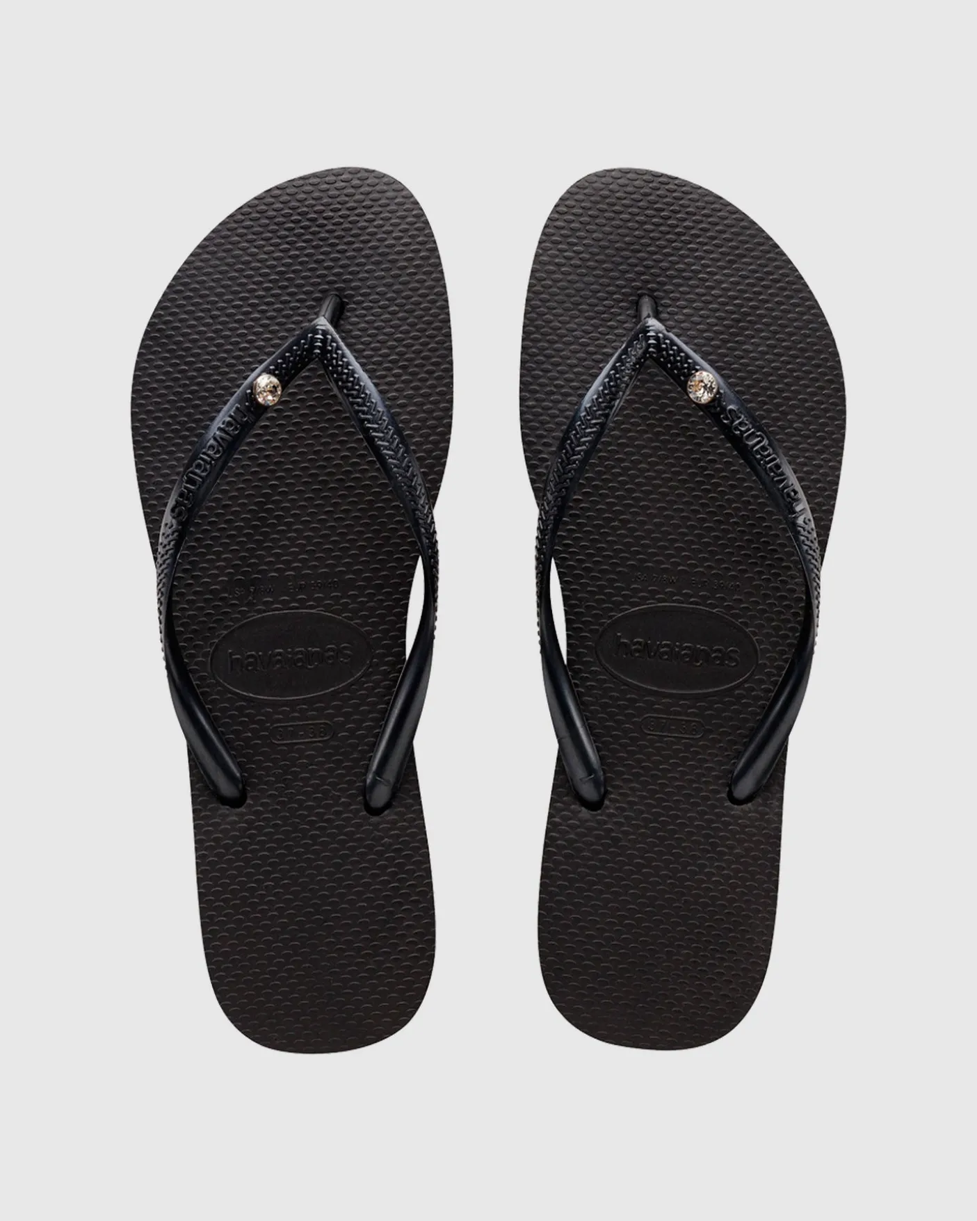 Slim Crystal Thongs