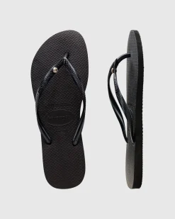 Slim Crystal Thongs