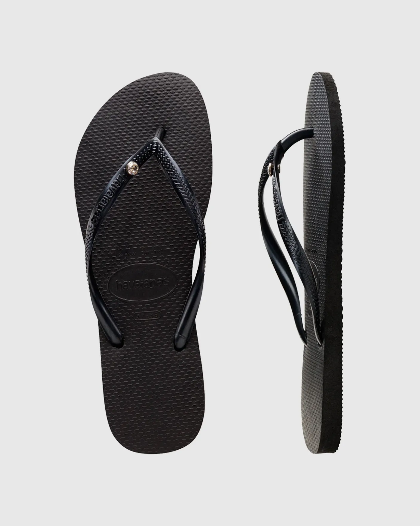 Slim Crystal Thongs