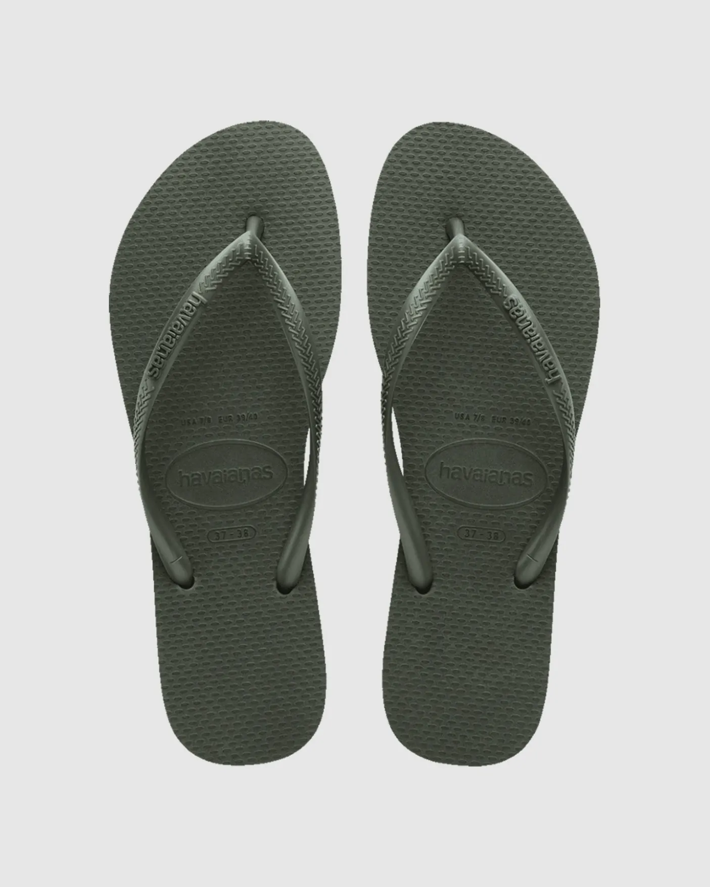 Slim Metallic Thongs