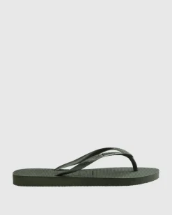 Slim Metallic Thongs