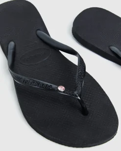 Slim Rose Crystal Thongs