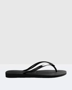 Slim Rubber Logo Thongs