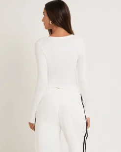 Slinky Scoop Neck Long Sleeve