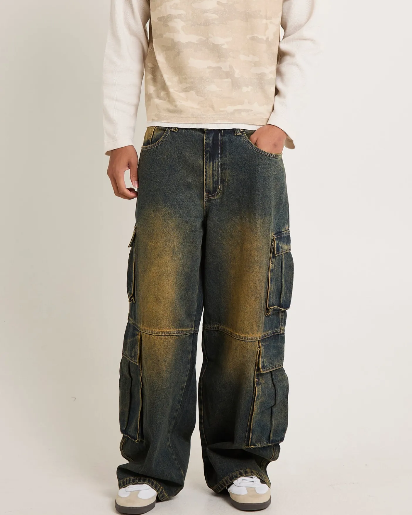 Society Denim Cargo Denim Jeans