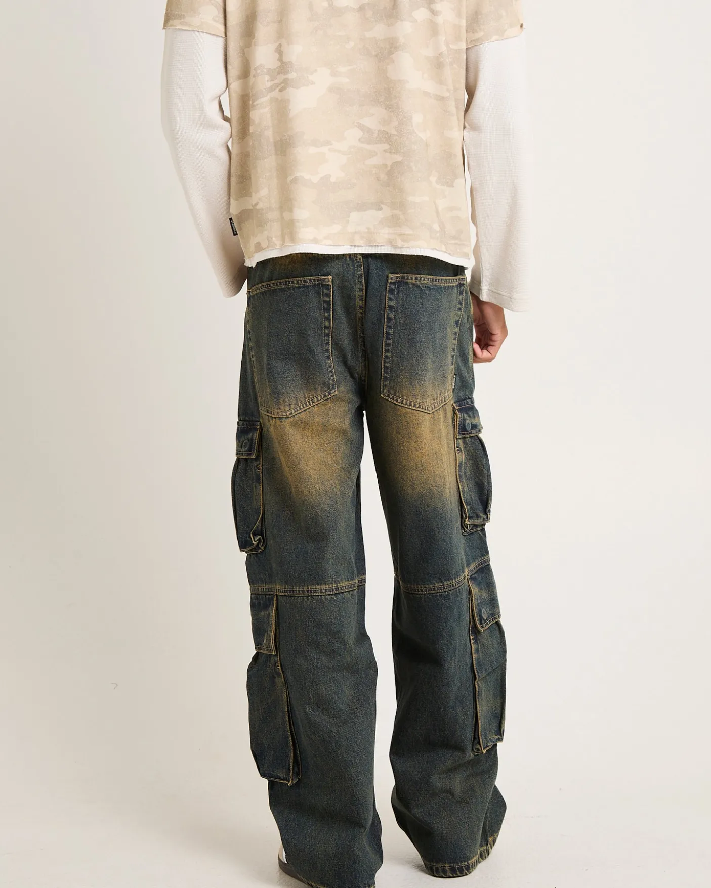 Society Denim Cargo Denim Jeans