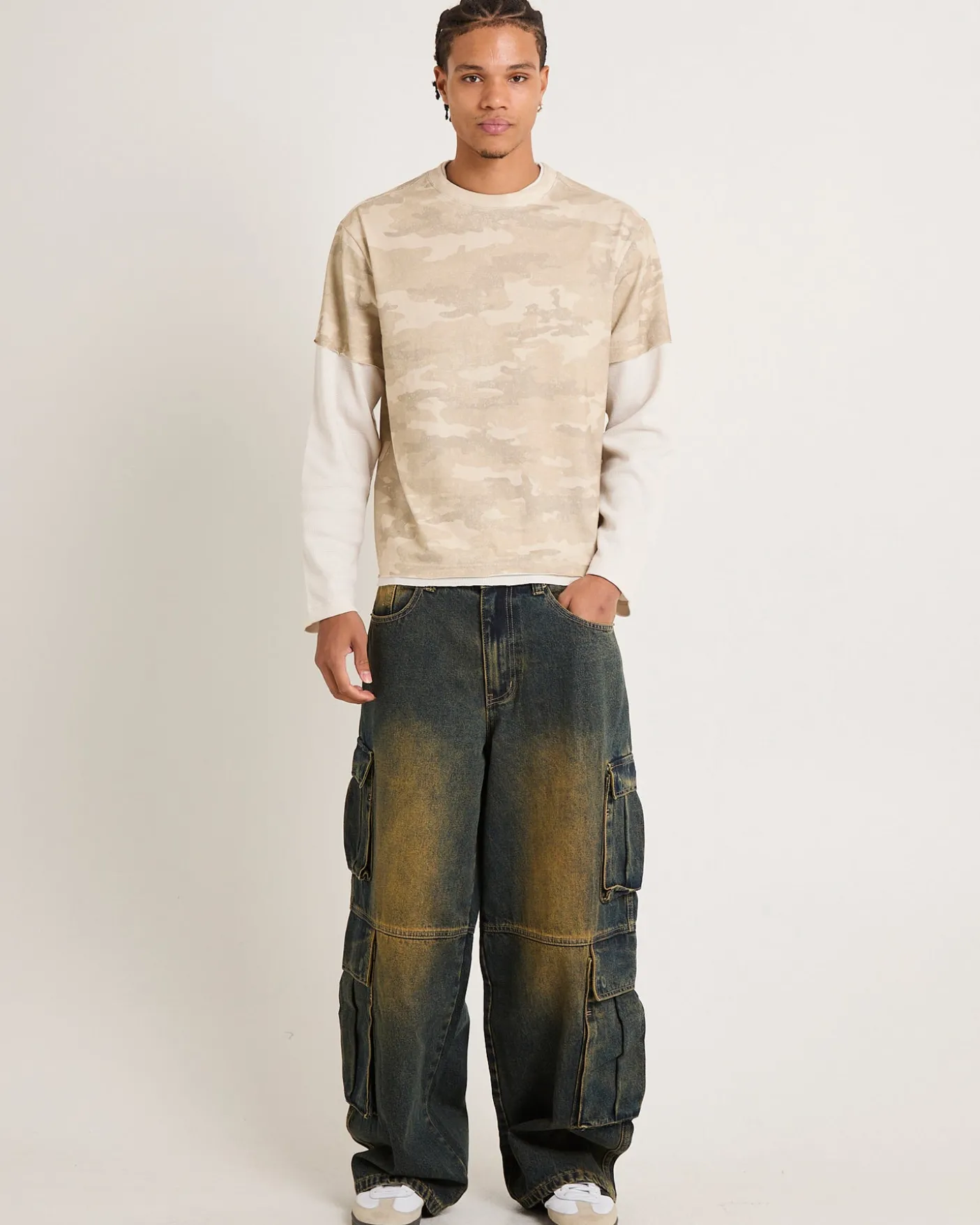 Society Denim Cargo Denim Jeans