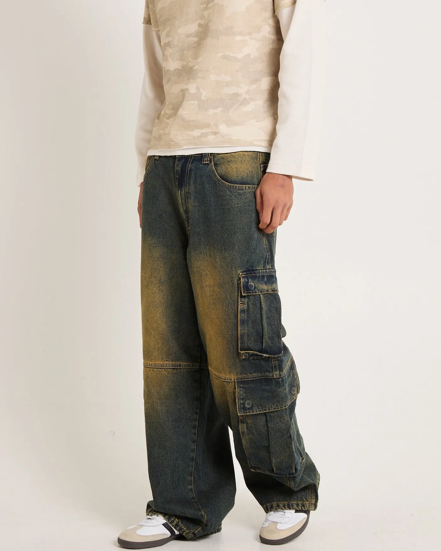 Society Denim Cargo Denim Jeans