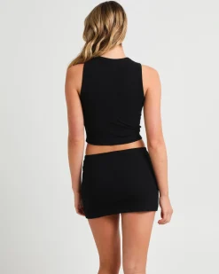Soft Knit High Neck Tank
