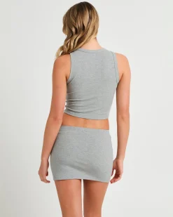 Soft Knit High Neck Tank