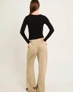 Soft Knit Rib Button Bodysuit
